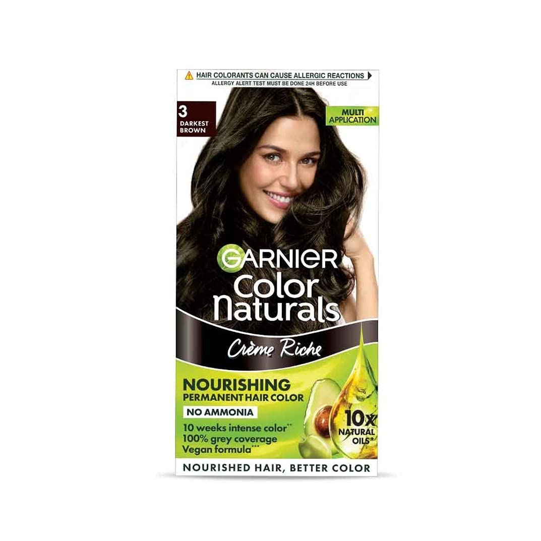Garnier Color Naturals 3 Darkest Brown Hover Image