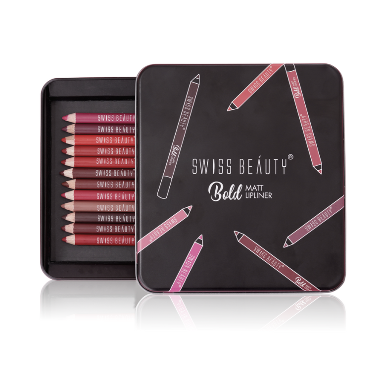 Swiss Beauty Bold Matte Lipliner Set – 12 Pcs Hover Image