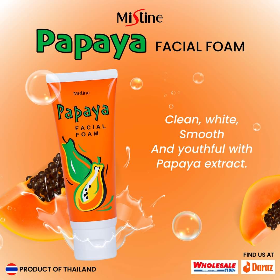 Mistine Papaya Facial Foam Face Wash -100g Main Image
