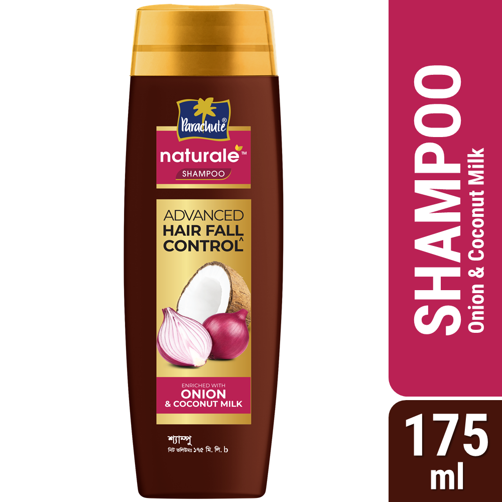 Parachute Naturale Hair‑Fall Control Shampoo 175 ml – Onion & Coconut Milk Main Image